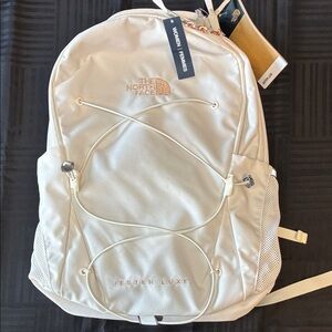 The North Face Jester Luxe Backpack in Off-White